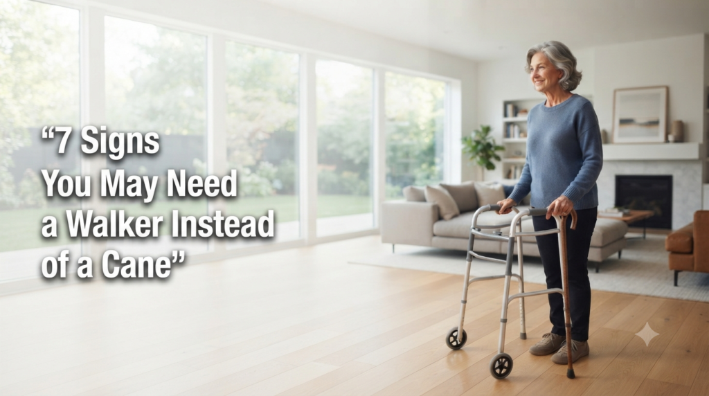7 Signs You May Need a Walker Instead of a Cane